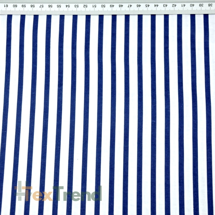 100% Baumwolle Streifen marineblau  
