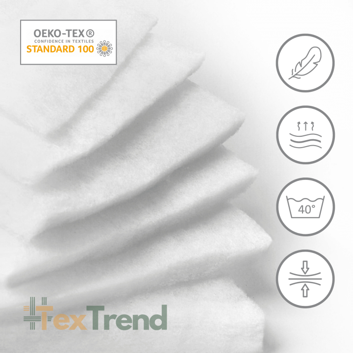 Wattierung Weiß 100g/m2  