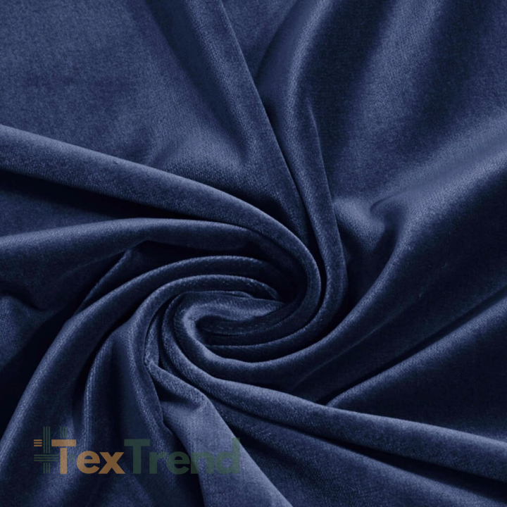 Heller dunkelblauer Samt - 242  