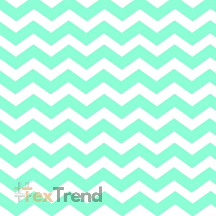 Baumwolle 100% Zickzack mintgrün  