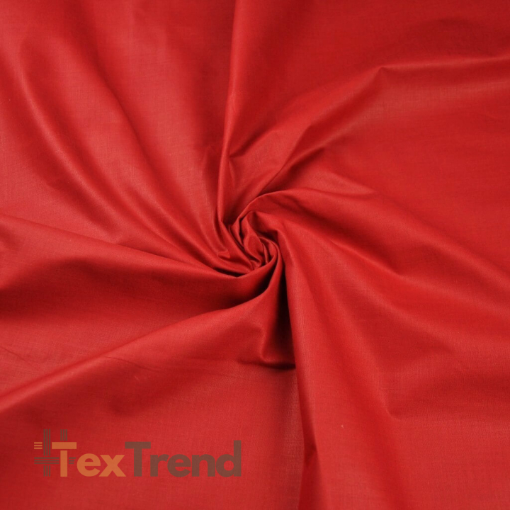 100% Baumwolle einfarbig rot - 88  