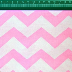 Baumwolle 100% Zickzack rosa  