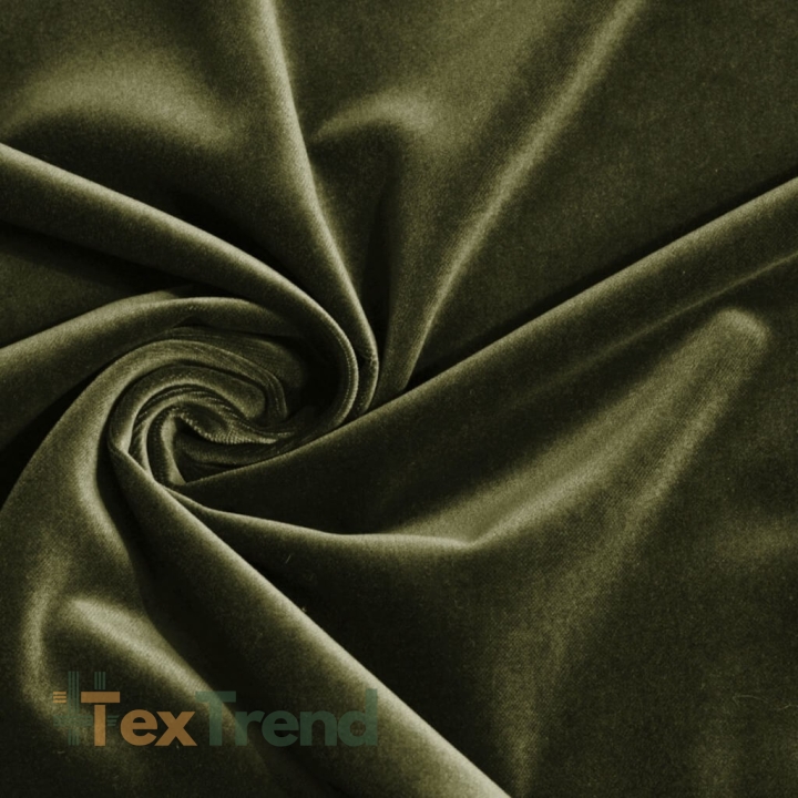 Dunkle Olivgrün Samt - 245  