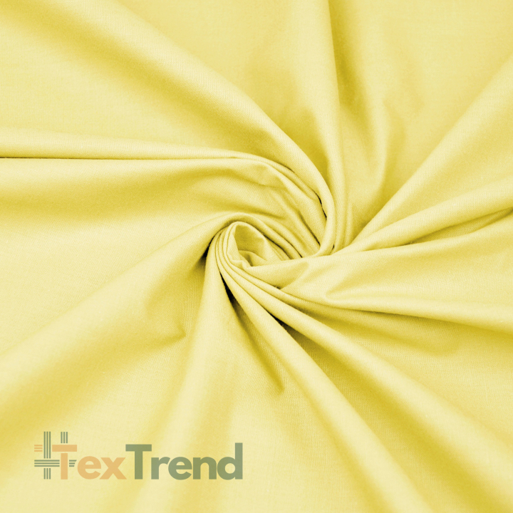 100% Baumwolle einfarbig hellgelb - 38  
