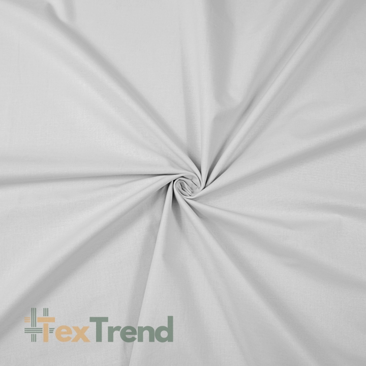 100% Baumwolle einfarbig hellgrau - 18