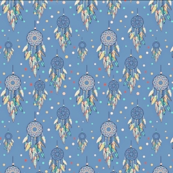 Baumwolle 100% indianisches Totem grafitfarbenen Hintergrund  