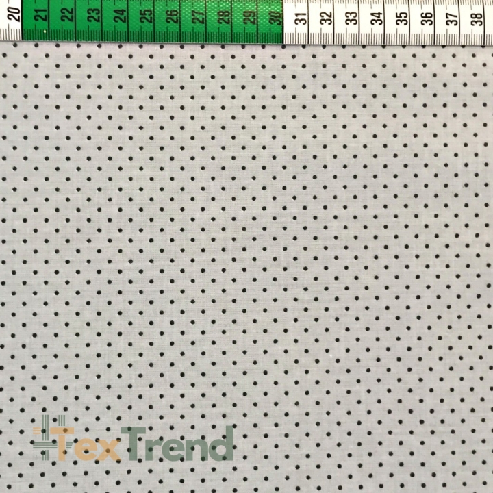 Baumwolle 100% 2 mm Graphitfarbene Nadeln auf grauem Hintergrund  