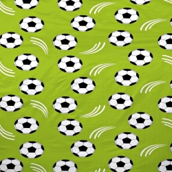 Baumwolle 100% Bälle auf olivfarbenem Hintergrund  