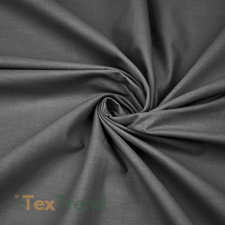 Baumwolle 100% Einfarbig Dunkelgrau - 44  