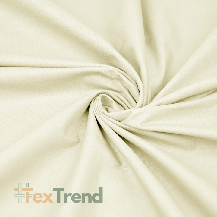 Baumwolle 100% Einfarbig Ecru - 3