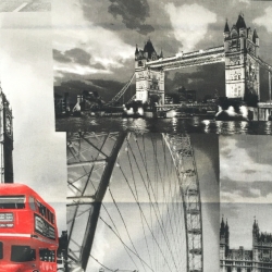 Baumwolle 100% Graues London  