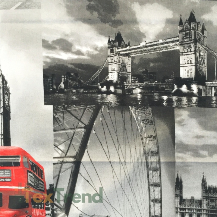 Baumwolle 100% Graues London  