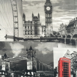 Baumwolle 100% Graues London  