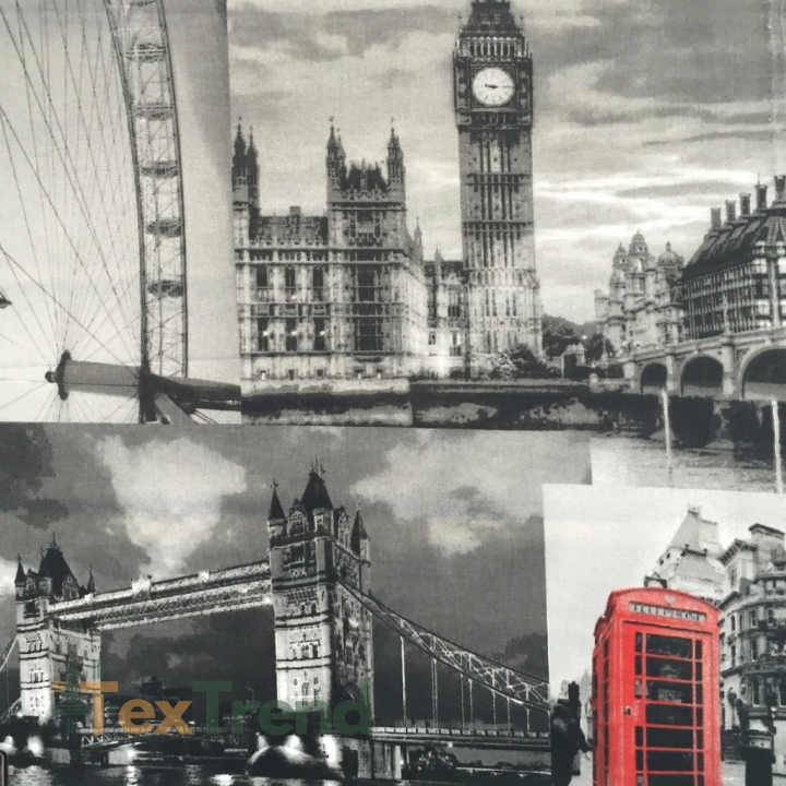 Baumwolle 100% Graues London  