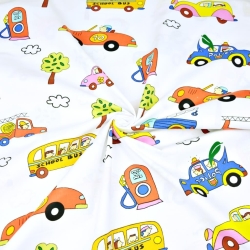 Baumwolle 100% Tankstelle auf weißem Hintergrund  