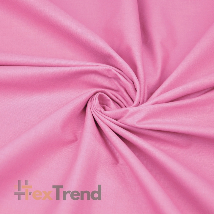 Baumwolle 100% einfarbig rosa - 7  
