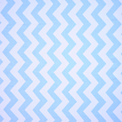 Baumwolle 100% Zickzack blau  