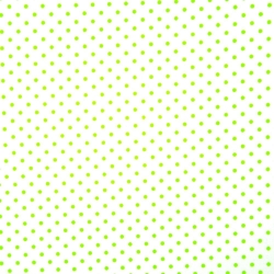 Baumwolle 100% Punkte 4mm grün auf weißem Hintergrund  