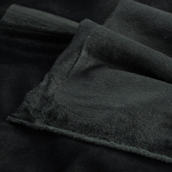 Polyester Samt schwarz  