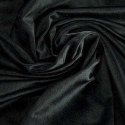 Polyester Samt schwarz  