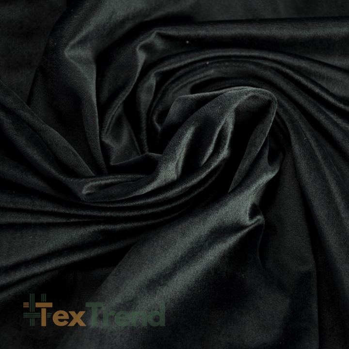 Polyester Samt schwarz  