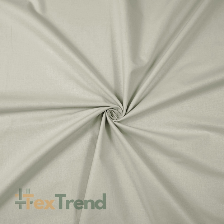 Baumwolle 100% einfarbig hellbeige-grau - 220cm  