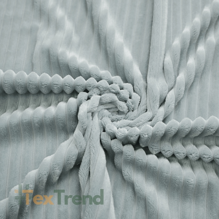 Minky Premium Streifen taubengrau (High Rise)  