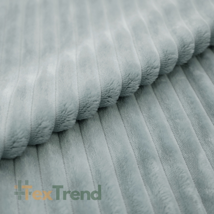 Minky Premium Streifen taubengrau (High Rise)  