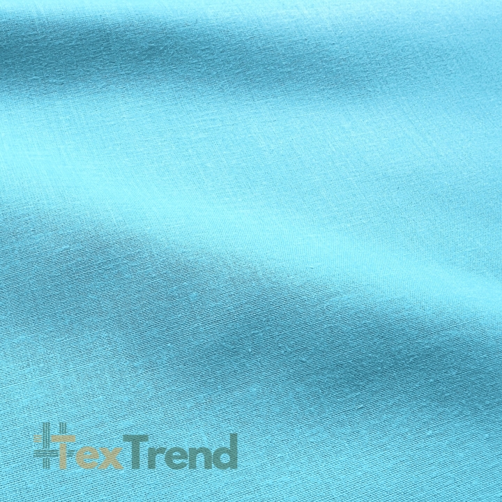 Baumwolle 100% einfarbig helltürkis - 20  