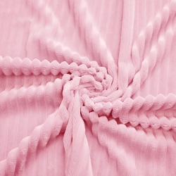 Minky Premium Streifen hellrosa  