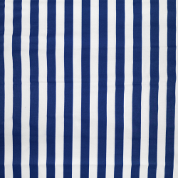 Baumwolle 100% Streifen weiß-dunkelblau  