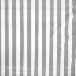 Baumwolle 100% Streifen weiß-grau  