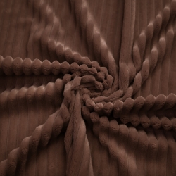 Minky Premium Streifen braun  