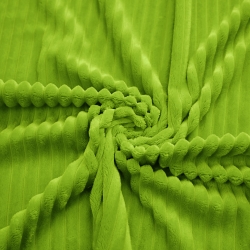 Minky Premium Streifen grün  