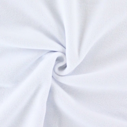 Dünner weißer Fleece.  