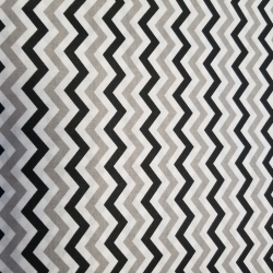 Baumwolle 100% kleiner Zickzack grau-weiß-schwarz  