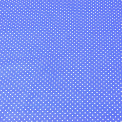 Baumwolle 100% Punkte 4mm weiß auf dunkelblauem Hintergrund  