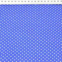 Baumwolle 100% Punkte 4mm weiß auf dunkelblauem Hintergrund  