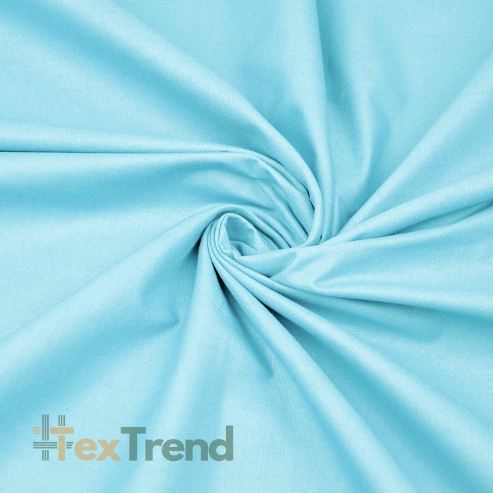 Baumwolle 100% einfarbig helltürkis 220cm  