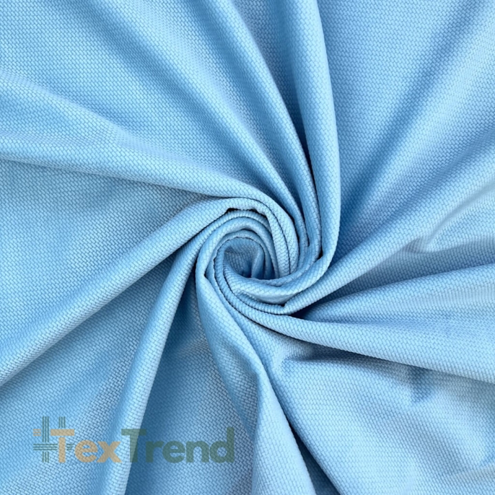 Samt glatt himmelblau (Sky Blue)  