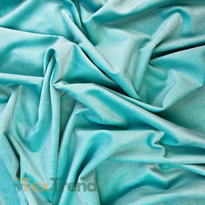 Samt glatt dunkelmeergrün (Wb Green)  