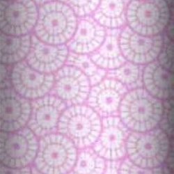 Baumwolle 100% geometrische Rosette weiß auf rosa Hintergrund  