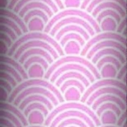 Baumwolle 100% geometrische Schuppen weiß auf rosa Hintergrund  