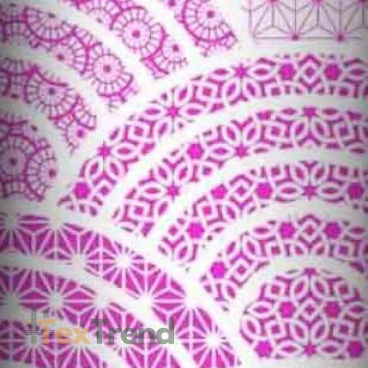 Baumwolle 100% geometrisches Kaleidoskop rosa  
