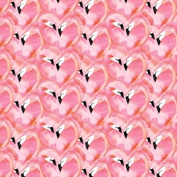 Baumwolle 100% rosa Herz-Flamingos  