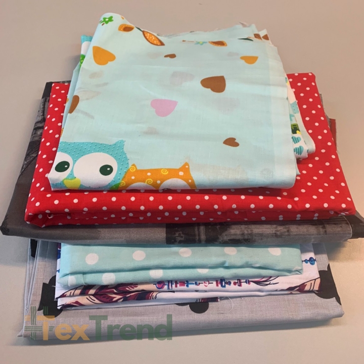 Stoffreste aus Baumwolle, Endstücke - 1kg  