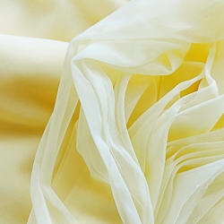 Dekoratives zitronenfarbenes Chiffon  