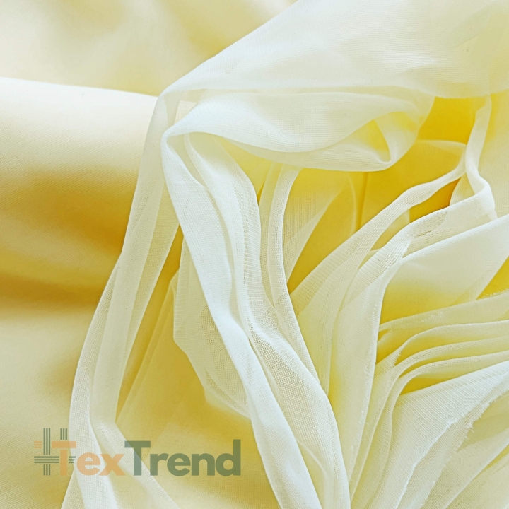 Dekoratives zitronenfarbenes Chiffon  