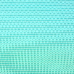 Baumwolle 100% Mini Zickzack weiß-mint  