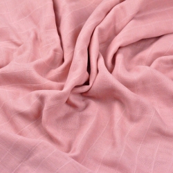 Baumwolle Musselin glatt schmutzig rosa